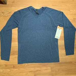 NWT Lululemon Mens XL Metal Vent Tech LS 2.0 Blue